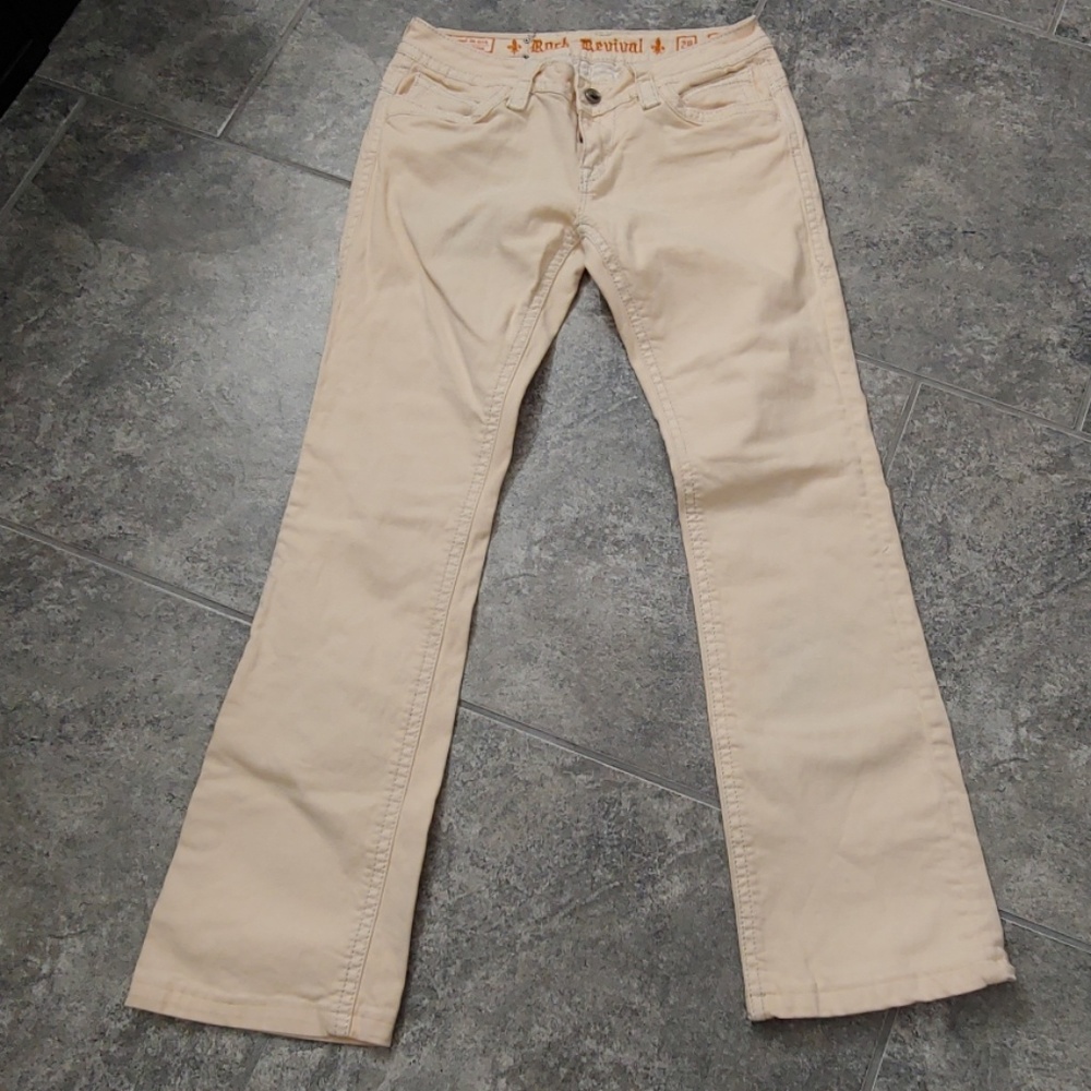 Rock Revival Johanna peach jeans sz. 29 defective